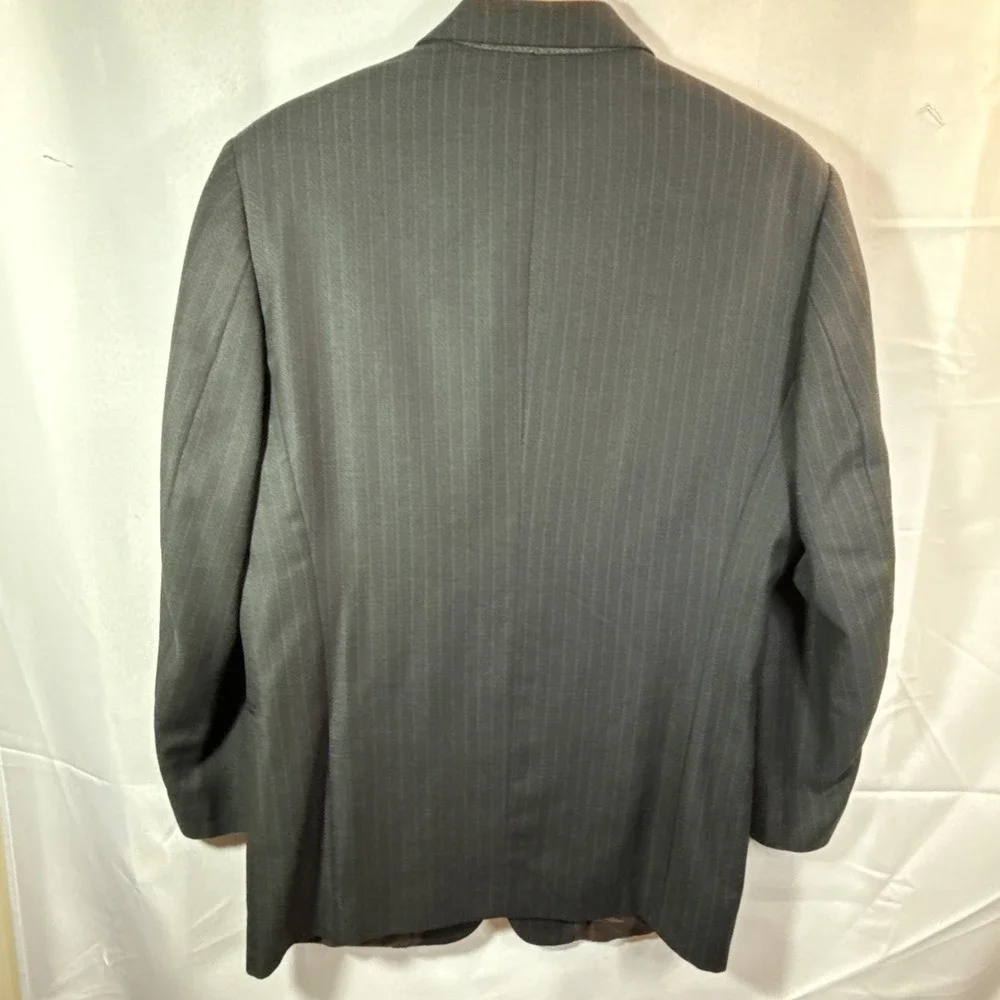 Leveti Men's Blazer Sport Coat 42R Black Wool 3-Button Designer Italy Made